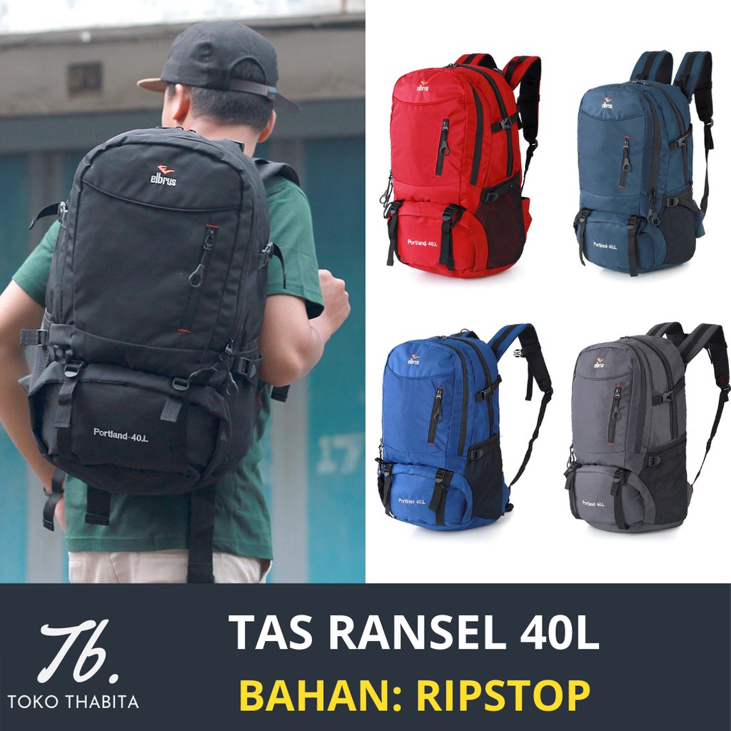 Ransel Pria Tas Punggung Outdoor Semi Carier 40 Liter Bahan Carrier Waterproof Backpack Keril