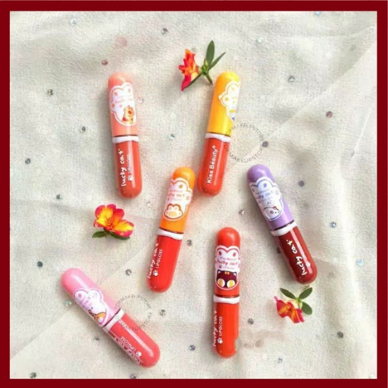 Kiss Beauty Lipgloss / Kiss Beauty Liptint / Kiss Beauty Lucky Cat / Kiss Beauty Capsule