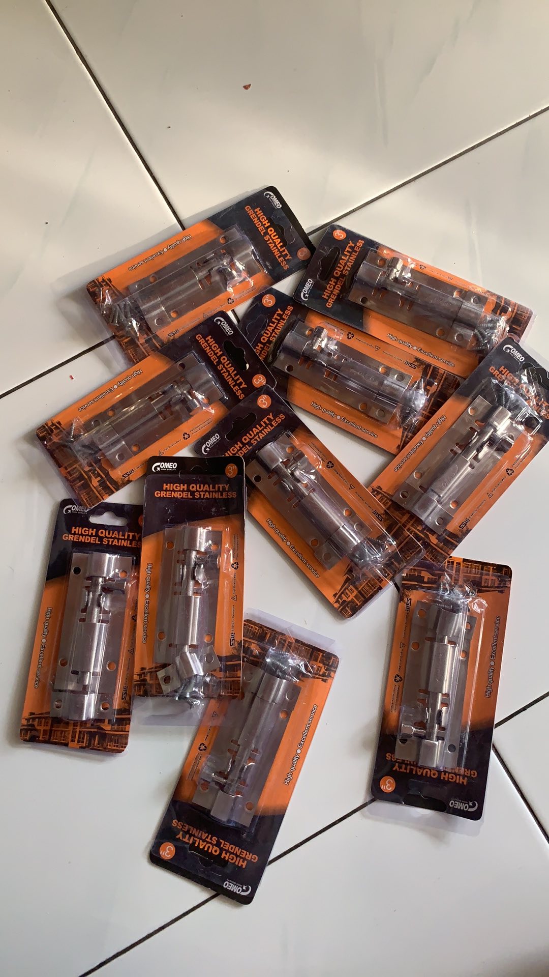 Grendel Stainless Steel 3 Inch - Penganman Pintu / Cendela