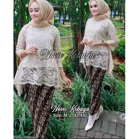 Terlaris.. KEBAYA BRUKAT / BAJU KEBAYA / KEBAYA MODERN/ KEBAYA HITAM / BROKAT HITAM