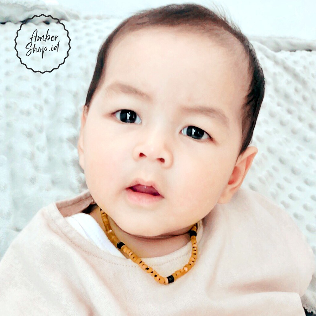 AS17 Kalung Amber pereda tumbuh gigi bayi - Amber Shop