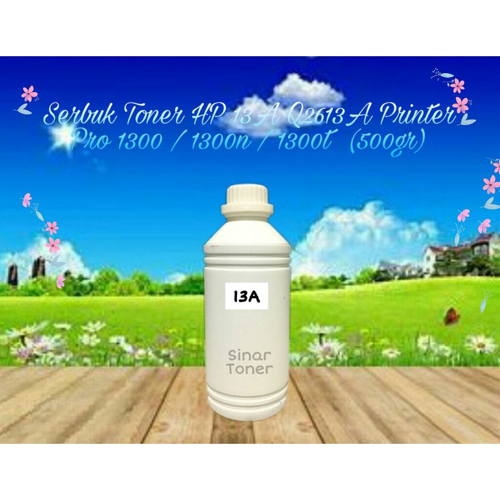 Serbuk Toner Refill Bubuk MHHQ Gold HP 13A Q2613A LaserJet 1300 1300t 1300n 1300x 500gr