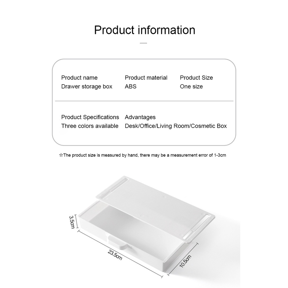 ღ Diri Perekat Kotak Penyimpanan Di Bawah Meja Laci Organizer Tak Terlihat Penyimpanan Case Bisa Digantung Stasioner Wadah Kamar Tidur Meja Galanya Organizer Makeup pemegang