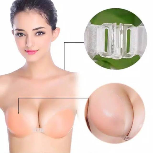 TALLY bra Silicon Push Up Invisible bra Silicon  push Up pembentuk