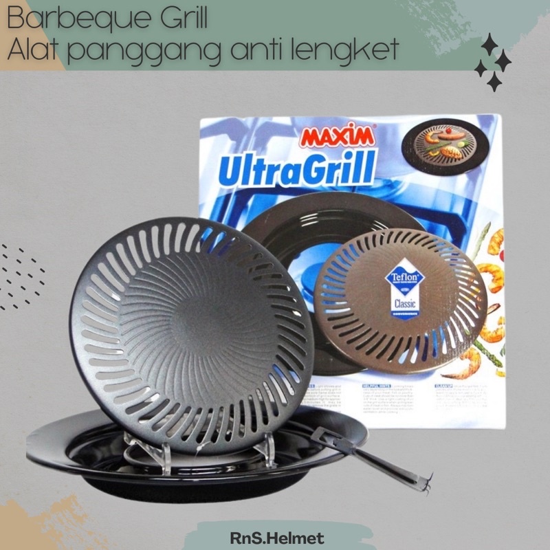 alat pemanggang teflon anti lengket/barbeque grill anti lengket/maxim ultra grill/pembakaran shabu s