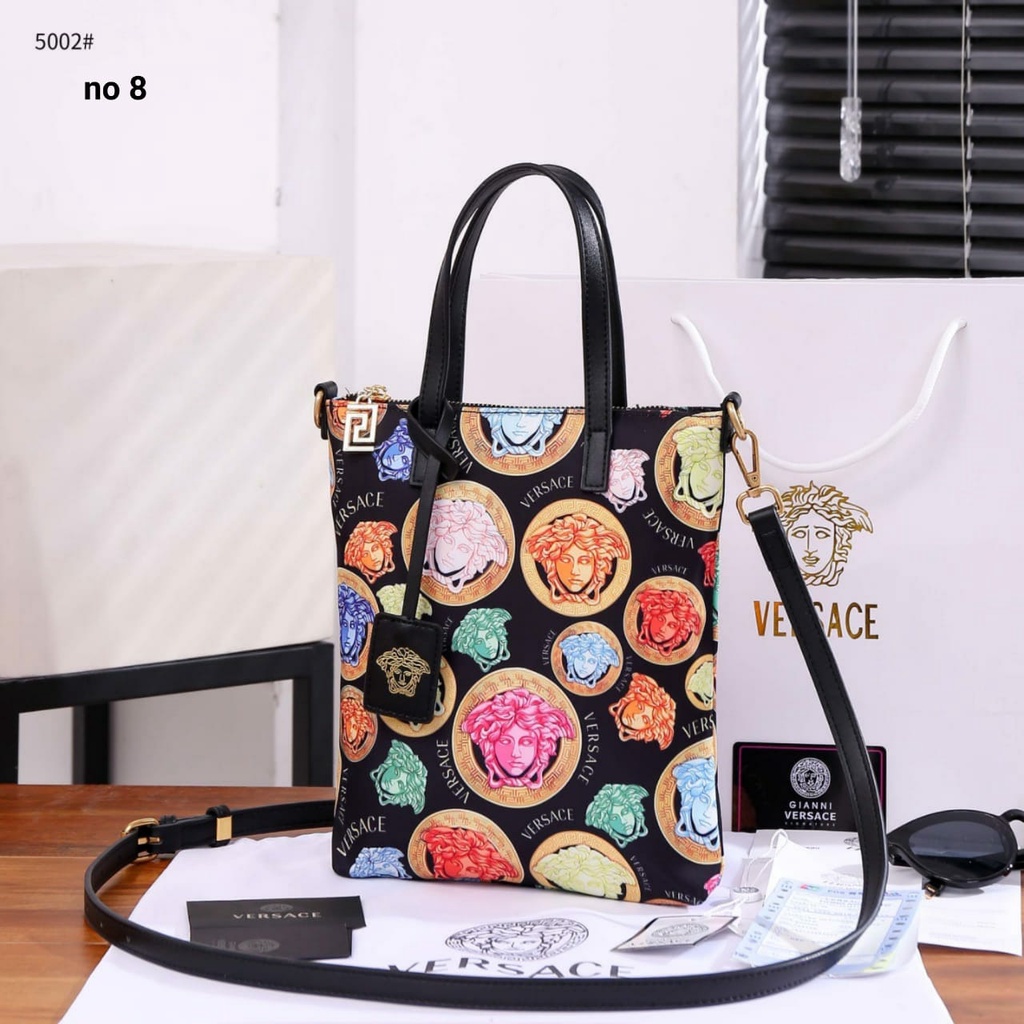 V Medusa Amplified Print Mini Tote Bag V-5002