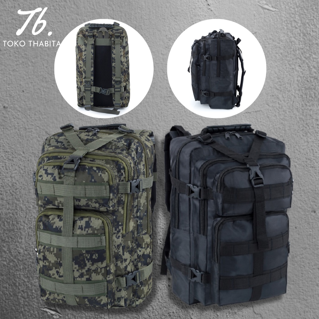 Toko Thabita - Tas Punggung Gunung Semi Carier Ransel Militer Keril Tactical Backpack Loreng