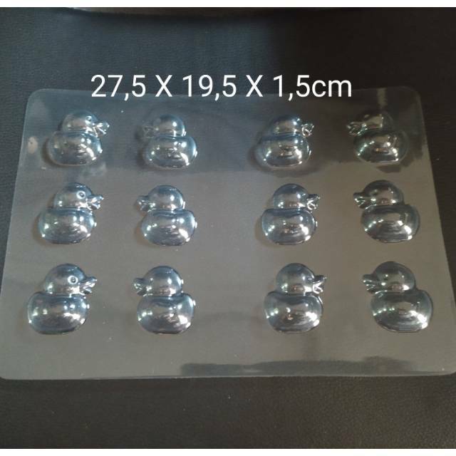 Cetakan Mika coklat duck / Love