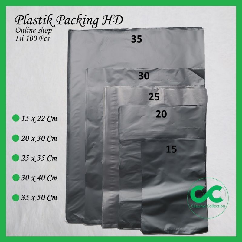 Plastik Peking HD warna silver ukuran 30x40