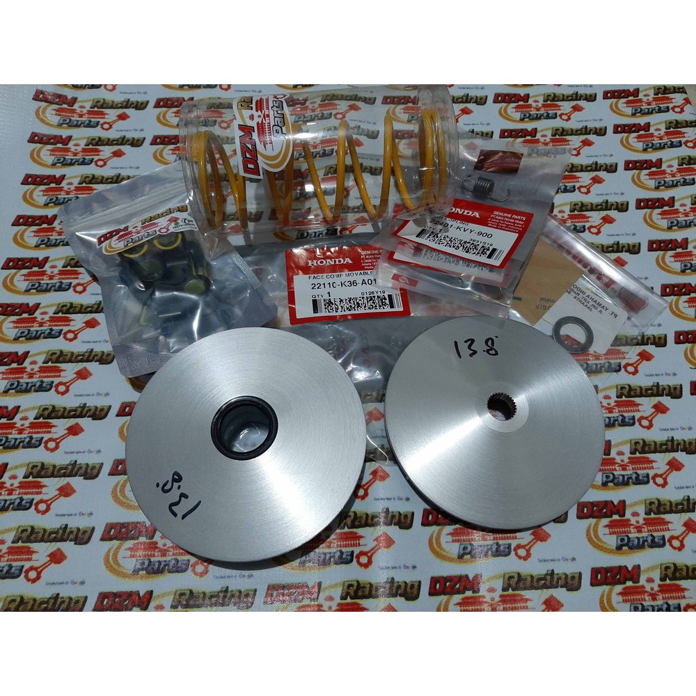 Jual paket lengkap Pulley Rumah Roller vario 125 150 pcx cbu Dzm racing