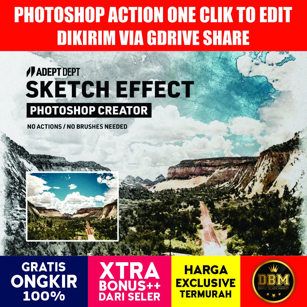 Photoshop Sketch Effect Creator