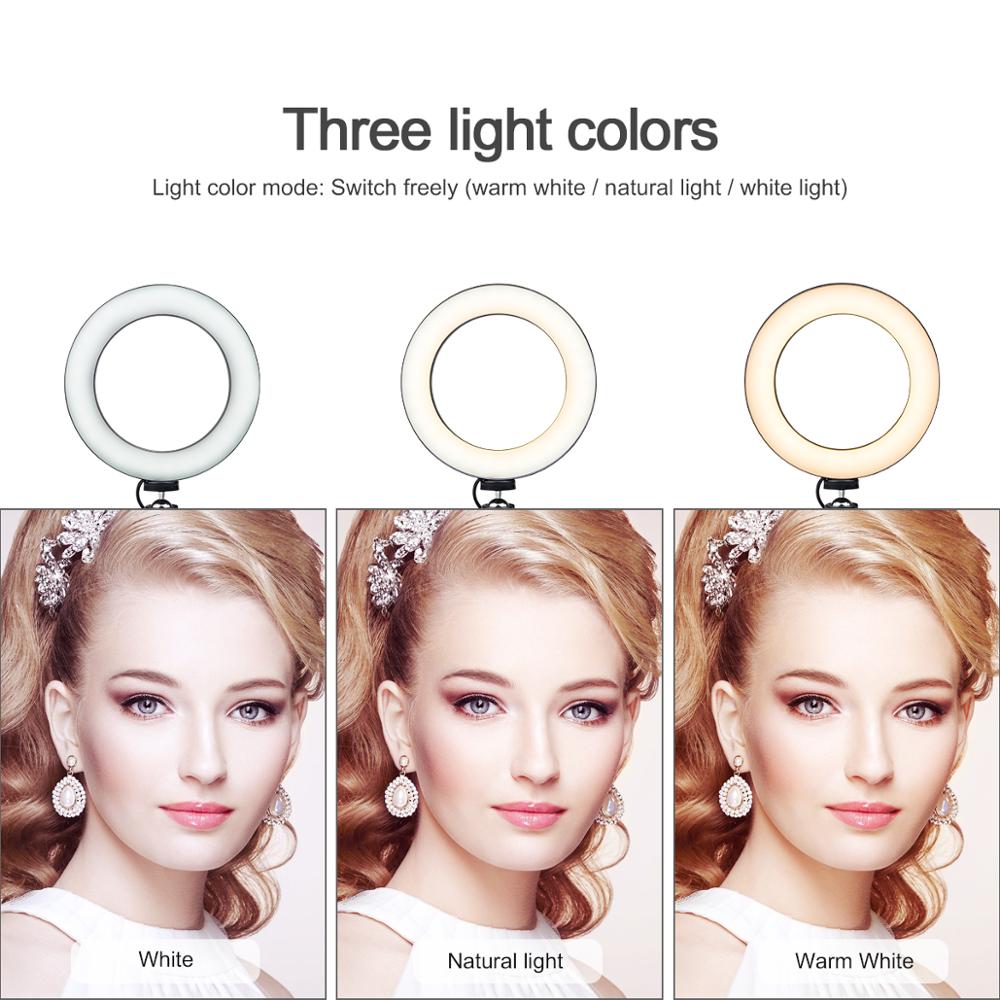 26CM MAKE UP MUA LAMPU CINCIN DIMMABLE PHOTO STUDIO RINGLIGHT+STAND