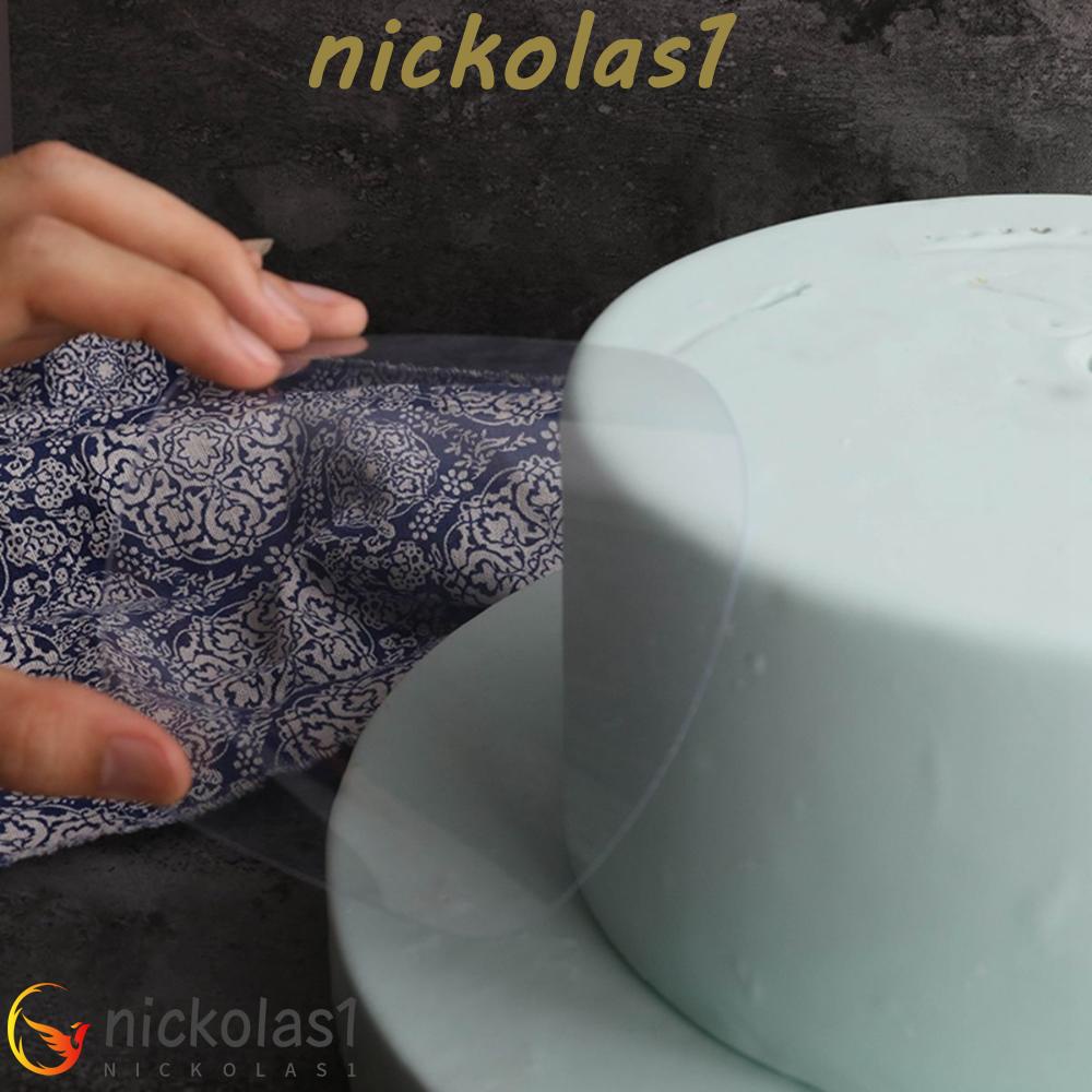 Nickolas1 10Pcs Scraper Kue Bahan Plastik Transparan Flexible