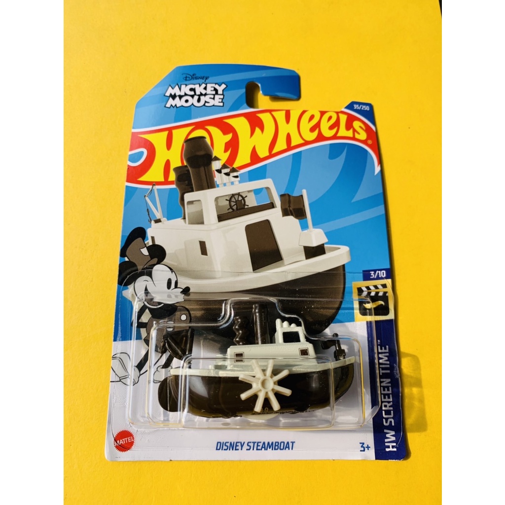 HOTWHEELS HOT WHEELS DISNEY STEAMBOAT MICKEY MOUSE HW SCREEN TIME LOT B 2022 DIECAST MINIATUR MOBIL 