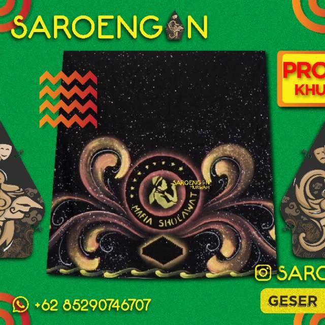 SARUNG LUKIS MURWAH CAP MAFIA SHOLAWAT