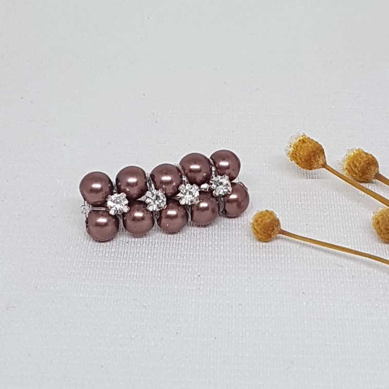Bros dagu murah I Bros mutiara I Bros permata I Bros kecil satuan-Brown