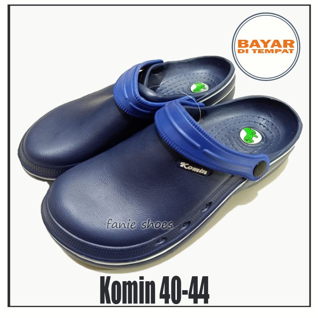 Komin Sandal Selop Bakpao Putih 40-44 Laki / Sandal Selop Karet Waterproof Murah / Sandal Ringan