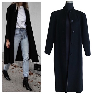 black womens wool coat