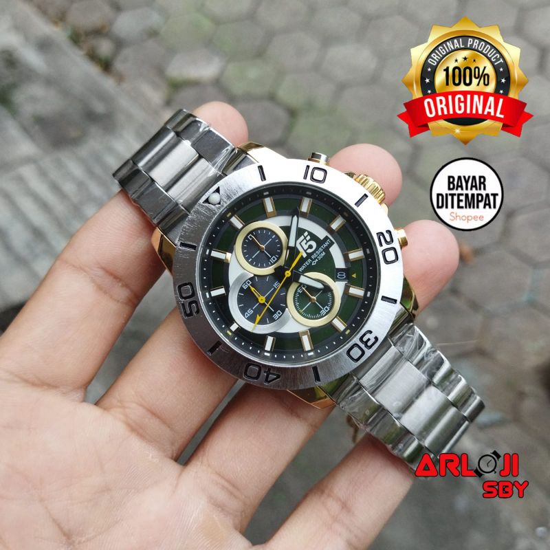 JAM TANGAN PRIA ANALOG T5 H 3755 CHRONO ORIGINAL TAHAN AIR || FREE GELANG