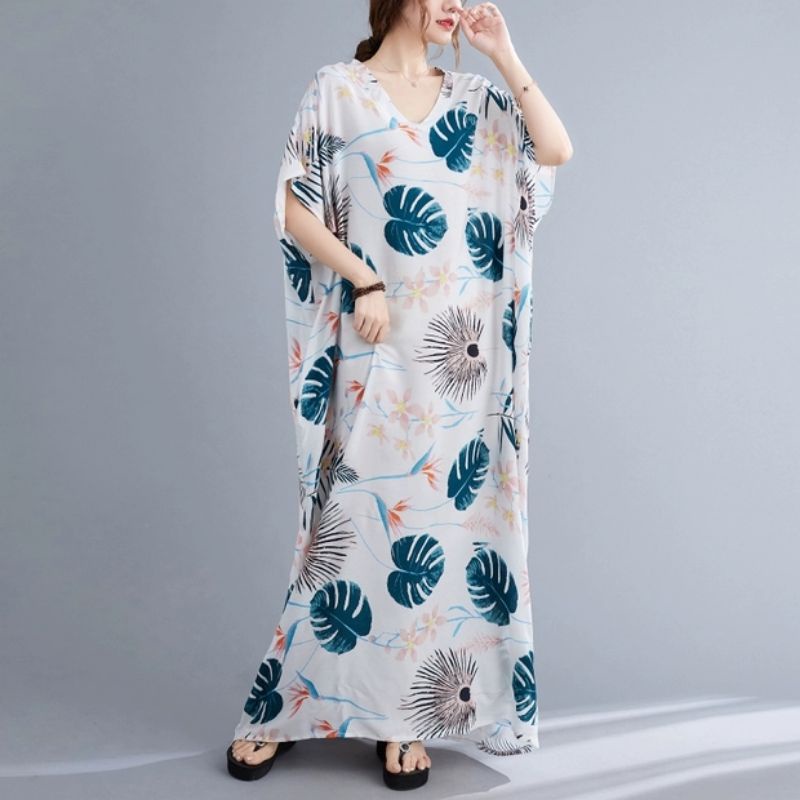 MDLV ~ 91017# Homewear Maxi Dressaxi Jumbo Import