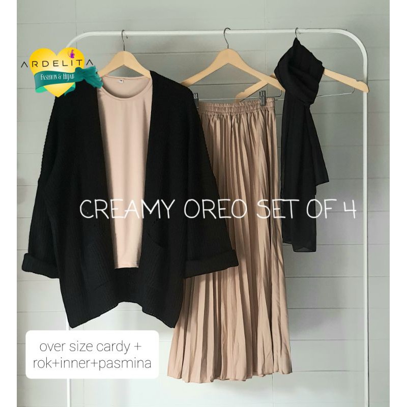 PART II SET OF  FOUR  PAKET  HEMAT  LENGKAP  CARDIGAN  OVERSIZE