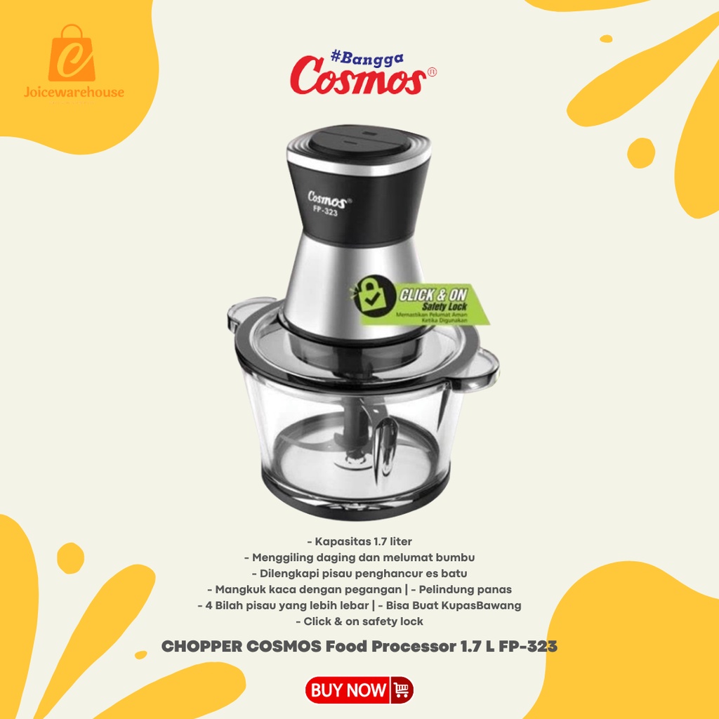 CHOPPER COSMOS Food Processor 1.7 L FP-323