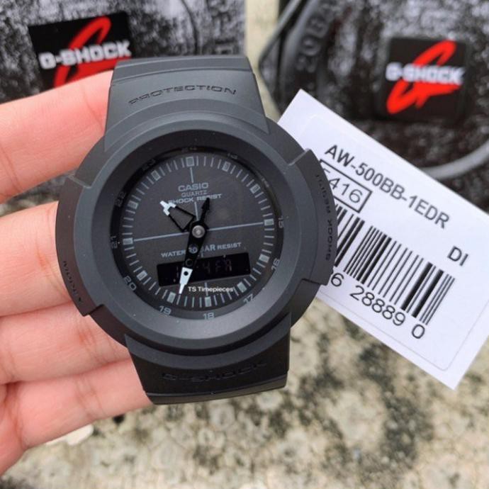 Jual Casio G Shock Standard Aw 500bb 1edr Black Digital Analog Dial Shopee Indonesia