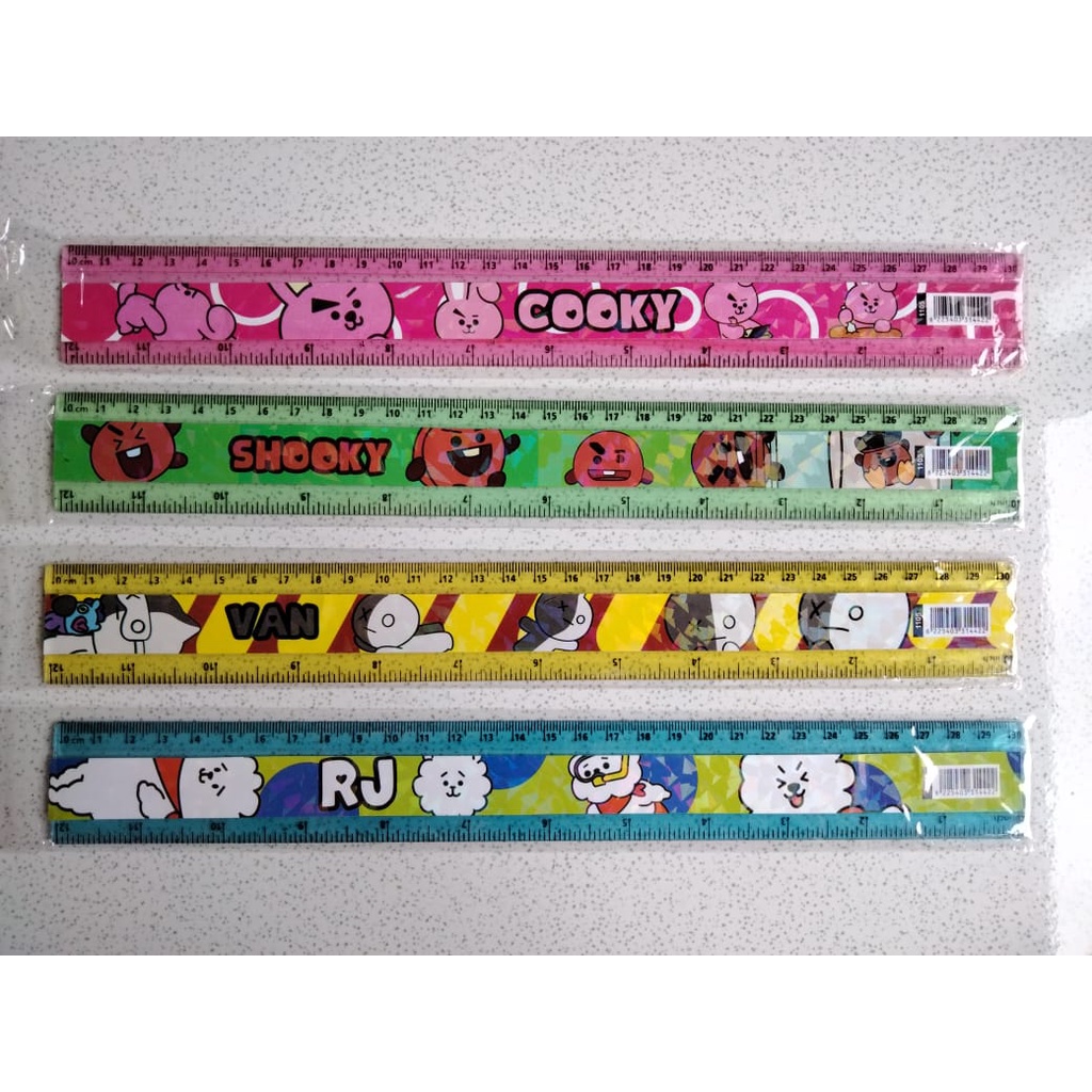 

Penggaris BTS BT21 30 cm / Garisan / Mistar Karakter Lucu