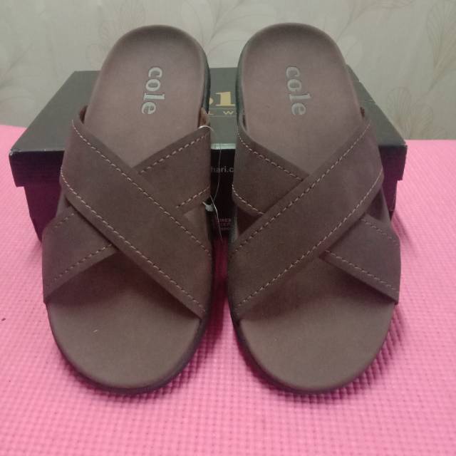 Cole sandal pria brand ori brown size 42