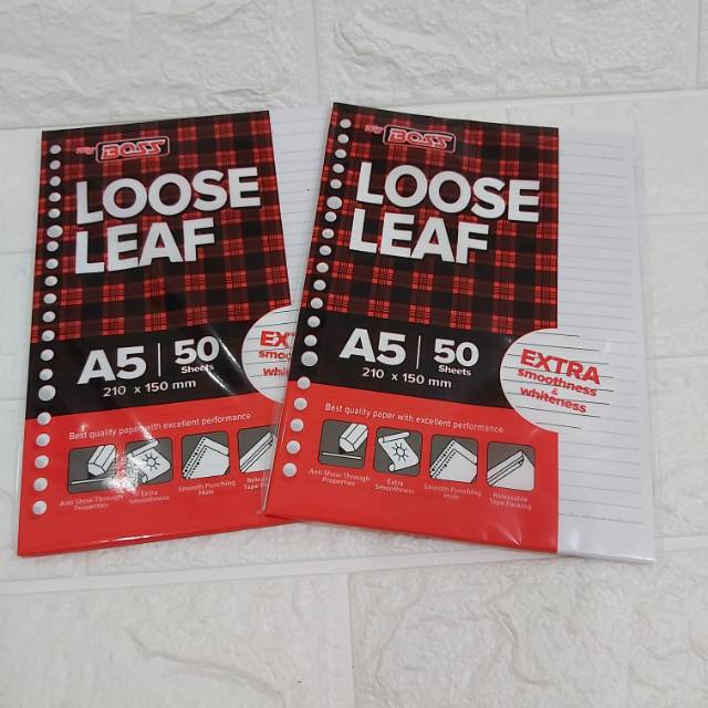 

Isi file binder/loose leaf A5, B5