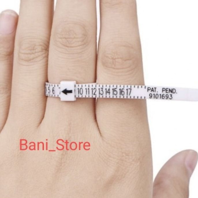 Alat Pengukur Jari Ukuran Standar US Untuk Cincin Pernikahan Pertunangan