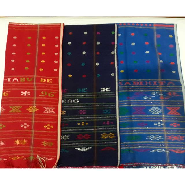 ulos Batak sadum warna ungu tua (Biru,Merah Sold)
