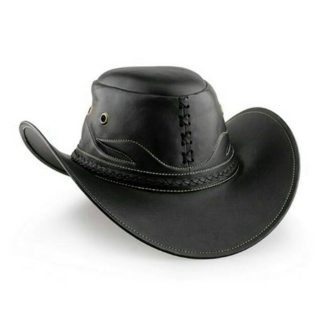 Topi Koboy Kulit Asli