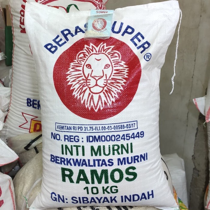 

Beras Kepala Singa Merah Super Ramos Inti Murni 10KG (Original 100%)