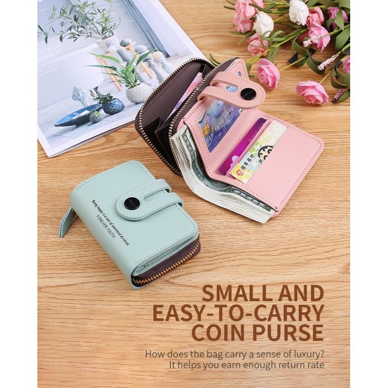 (COD) DOMPET LIPAT WANITA DOMPET MINI MALLSHOPPING