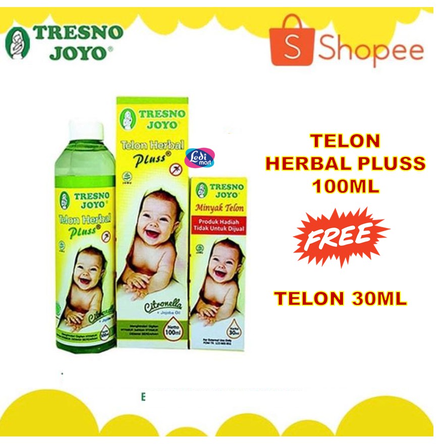 ORIGINAL Minyak Telon &amp; Telon Herbal Tresno Joyo 100ml BONUS 30ml &amp; 60ml BPOM /Telon TresnoJoyo