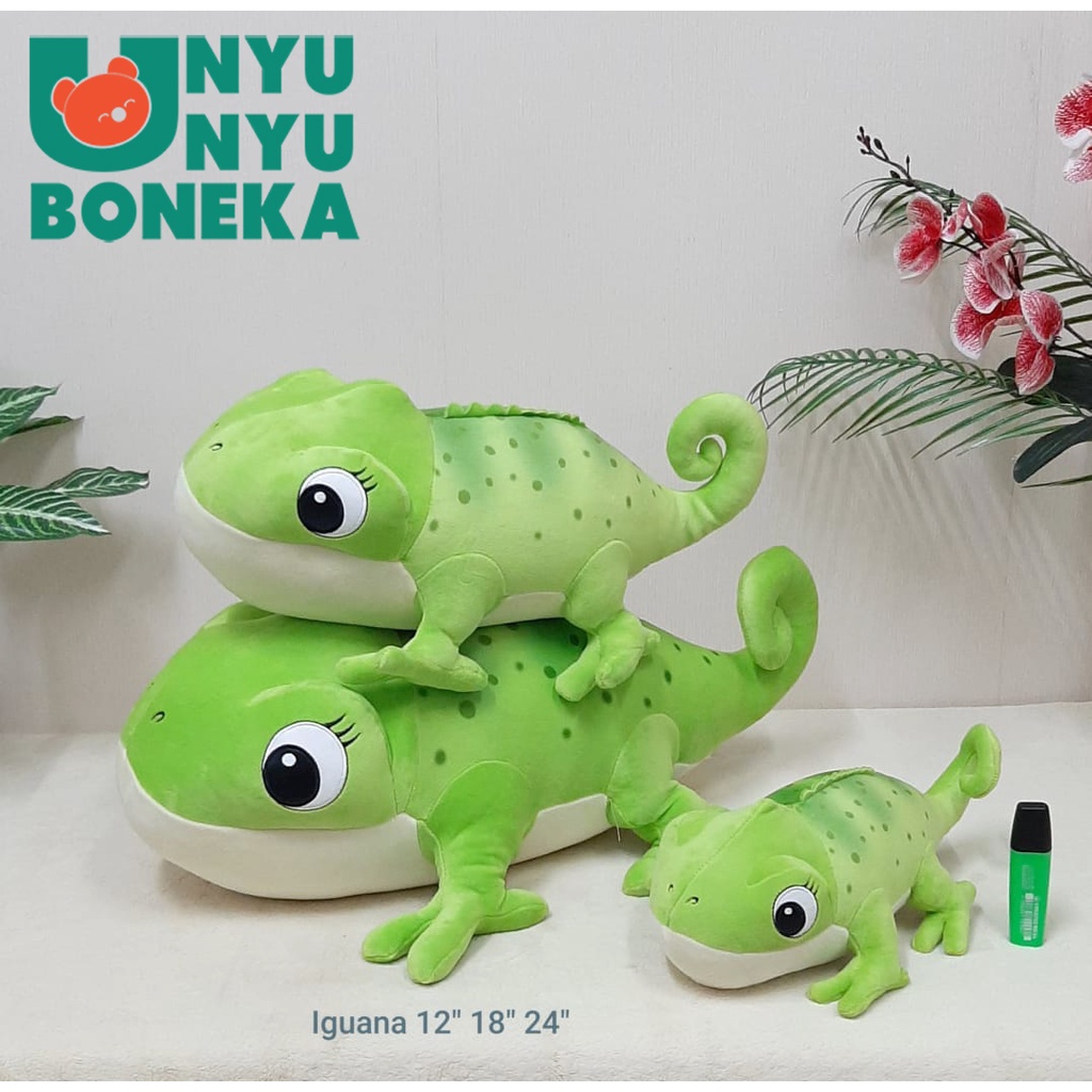 Boneka Iguana 30cm/45cm/60cm/lucu/karakter/binatang/hadiah/souvenir