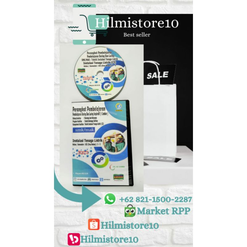 cd rpp k13 revisi terbaru ppj daring luring mapel instalasi tenaga listrik kelas XII 12 SMK produkti