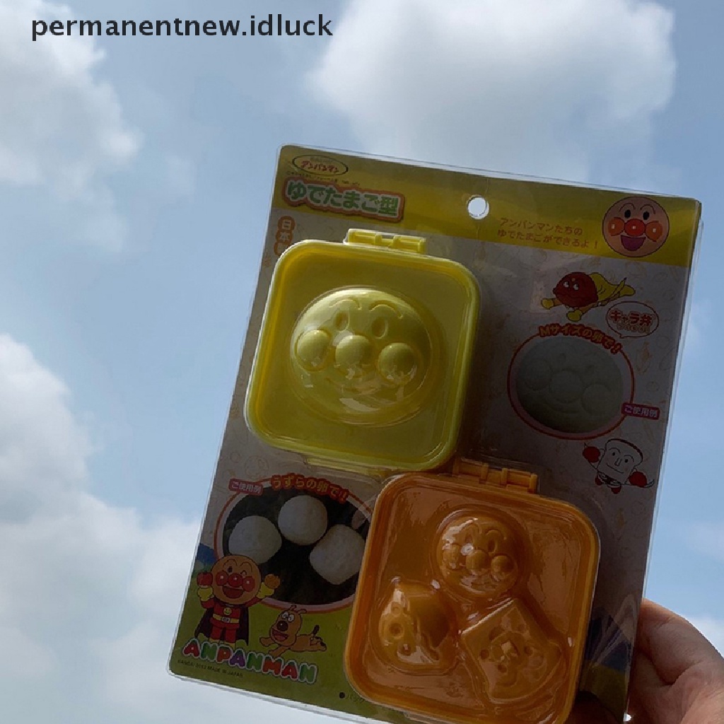 1 set Cetakan Roti Telur Rebus Bentuk Kartun Anpanman Untuk Anak