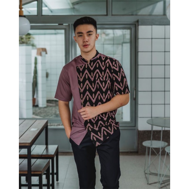 Kemeja Batik Pria NUC.ID Kayana 06 (Dusty Purple)