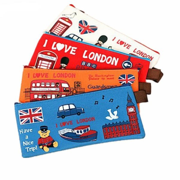 

KP001 - Kotak Pensil Kain Motif London