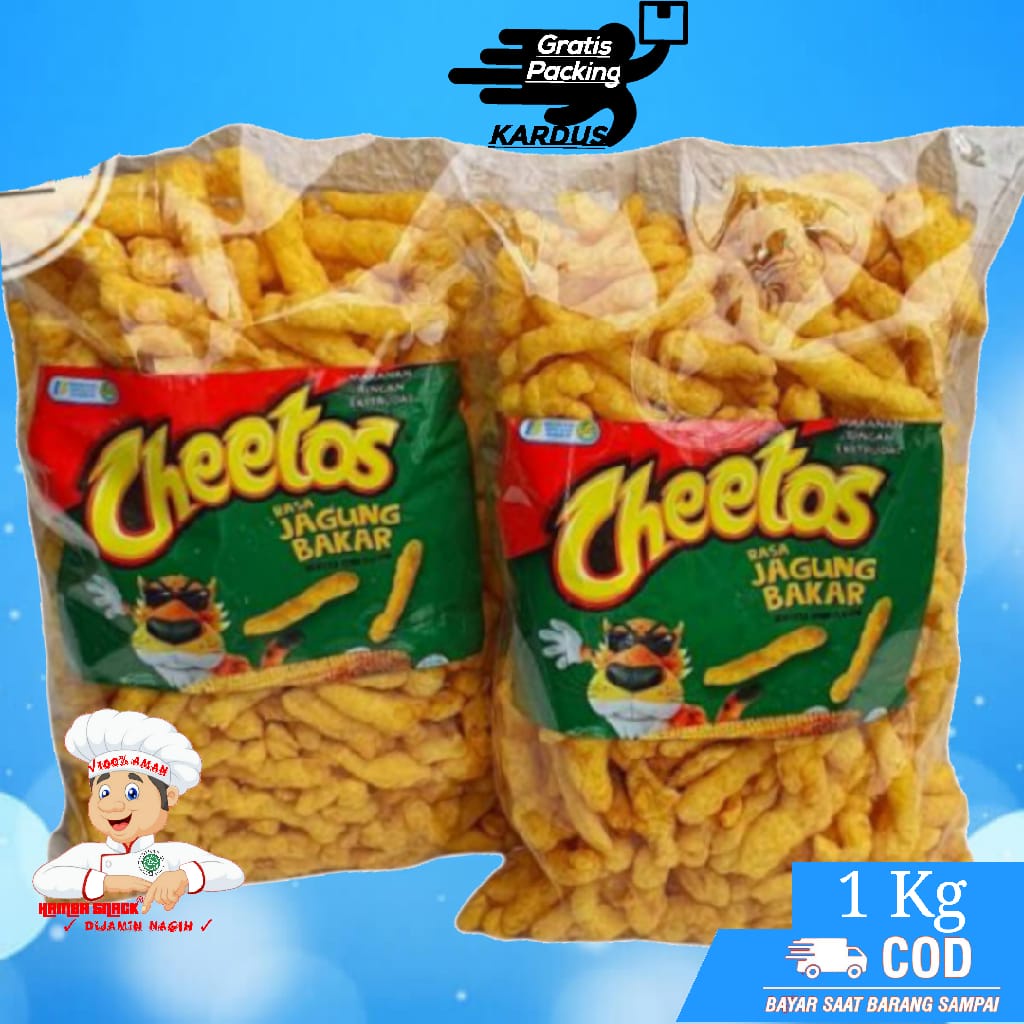 

[1Kg] Cheetos Jagung Bakar - BISA COD / TERLARIS TEMAN NGEMIL / TES TWIST CORN | makanan ringan jajanan jadul camilan termurah jajanan murah cemilan sehat snack kiloan