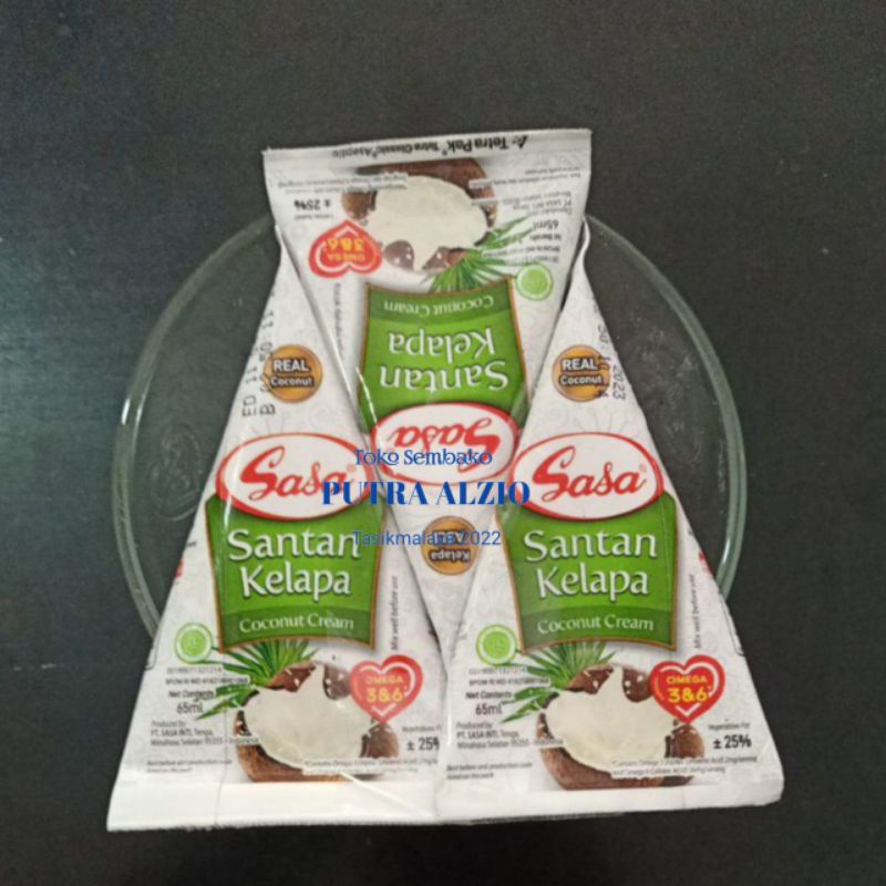 

Sasa Santan Santen Kelapa Cair 65ml 3Pcs +Mangkok