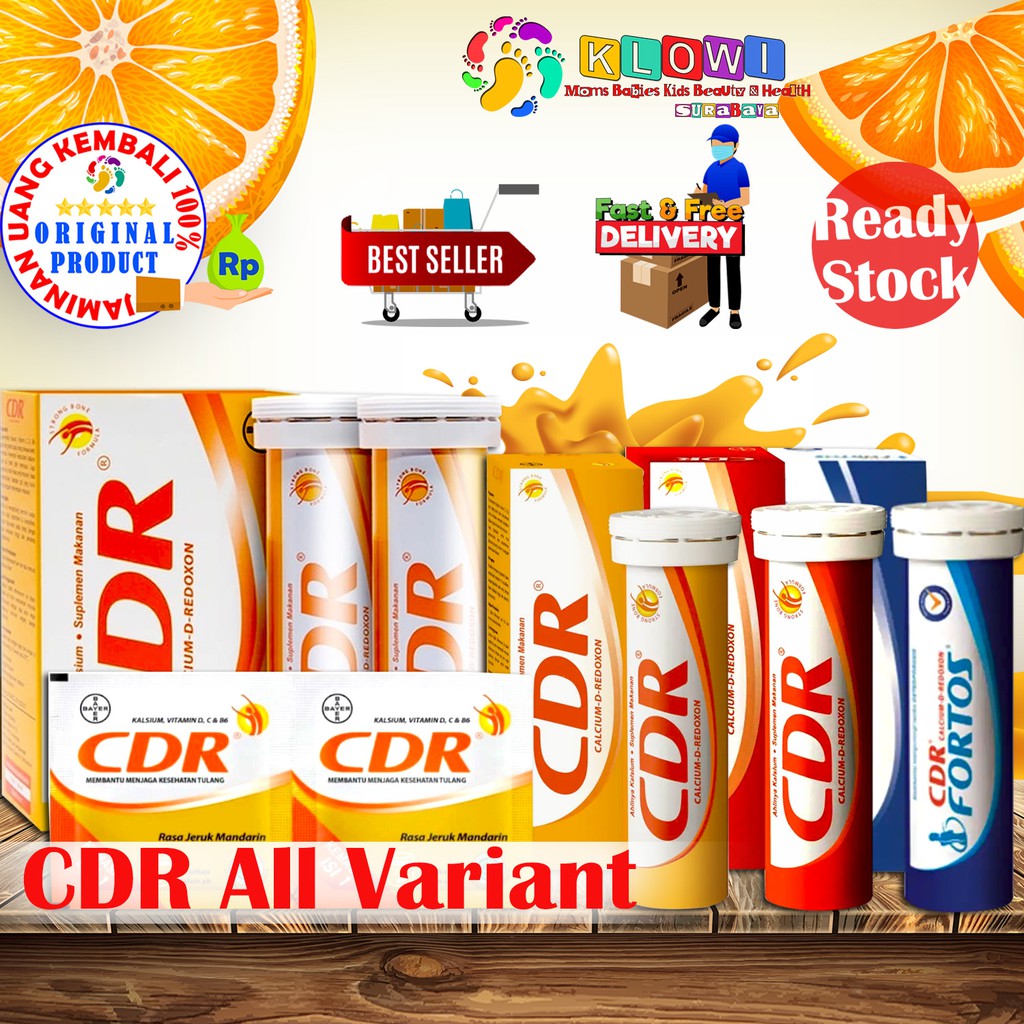 CDR  Calsium D Redoxon / Jeruk / CDR 10 / CDR 15 / CDR Twinpack / CDR Fortos / CDR Fruit Punch
