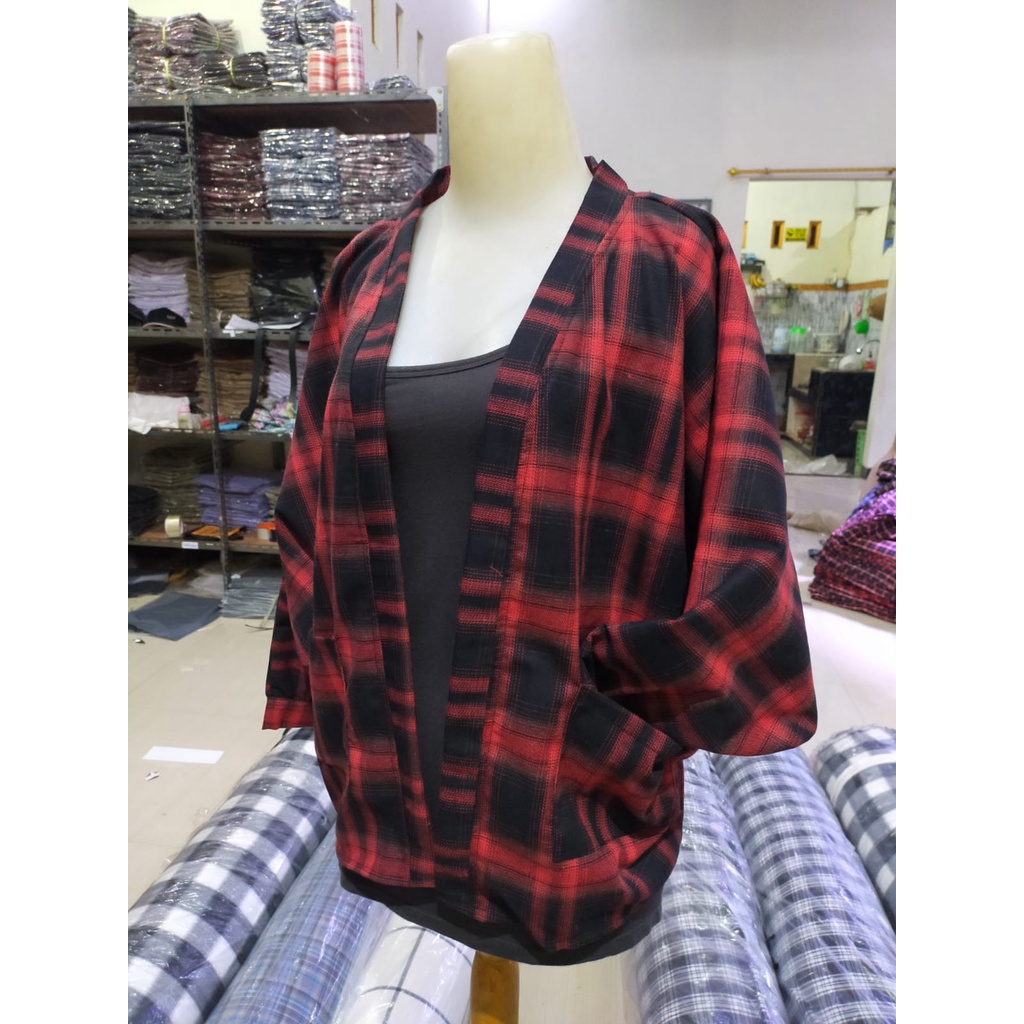 Outer Balon Flanel viral Outer Balon Grid