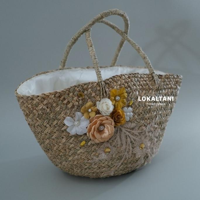 

Tas Rara Oval Hias / Tas Rustic Wanita/Tas Hampers/Hand Bag/Tote bag