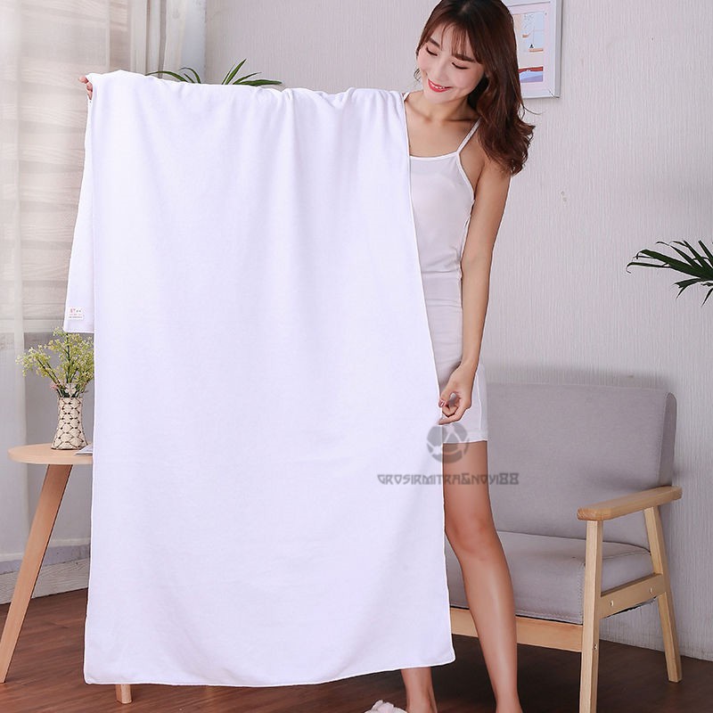 Handuk Mandi Handuk Dewasa Unisex Handuk Hotel Handuk 70X140cm Putih Handuk Katun Perlengkapan Kamar Mandi Berkualitas Daya Serap Tinggi dan Lembut Handuk Murah Terlaris