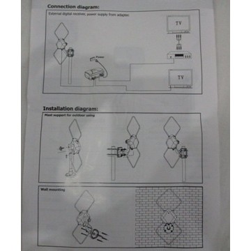 Antena TV Outdoor &amp; Indoor + Booster  Toyosaki AIO 200***