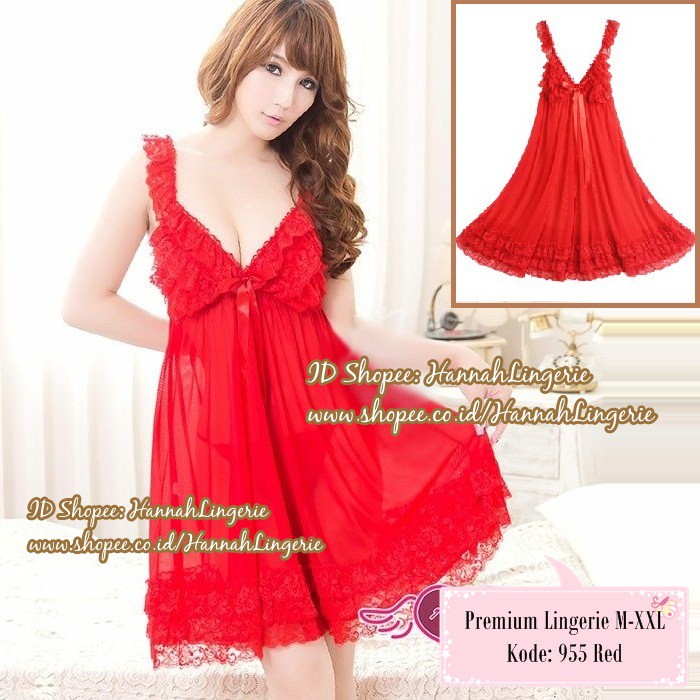 Premium Original M L XL XXL Hannah Lingerie Transparan ...