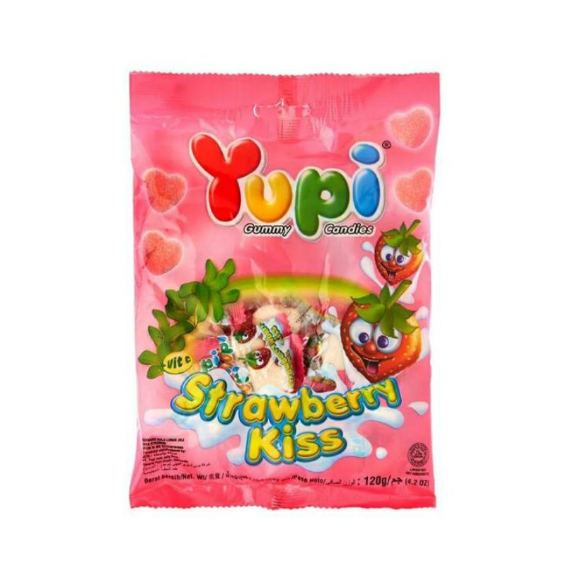 

Yupi Gummy Candies Strawberry Kiss 110 g